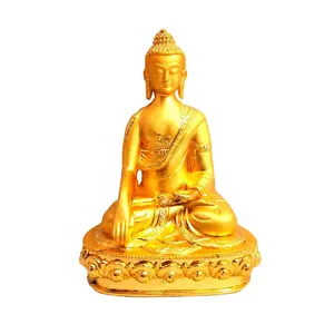 Estatua de Buda del Señor de Jain religioso, estatua de Buda con esmalte brillante, escultura decorativa de Buda para Decoración