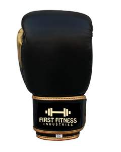 Guantes de boxeo de cuero negro deportivo de alta calidad 100% cuero puro de vaca guantes de boxeo con logotipo personalizado Muay Thai Kick - Product Image 6