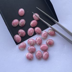 หินพลอยสีชมพูธรรมชาติขนาด8มม. 10มม. เจียระไนทรงรีเรียบแบบหลวมจากผู้ผลิตอัญมณีราคากึ่งมีค่าหลวม - Product Image 4