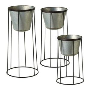 Support en fer métallique Support de pots de fleurs en métal en fer forgé de haute qualité pour l'intérieur de la maison - Product Image 1