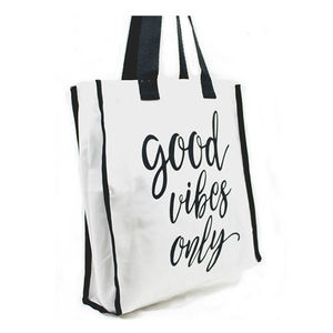 Large Capacity Casual Linen Tote <b>Handbag</b> Vintage Ladies Letter Printed Eco-friendly Cotton Shoulder Shopping Bag Wholesale - Product Image 6