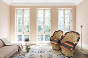 Sang Trọng Da Tre Nâu Ném Ghế Bộ 2 Thoải Mái Độn Chỗ Ngồi Ăn Uống <span class=keywords><strong>Bistro</strong></span> Văn Phòng Phòng Khách Bán Buôn - Product Image 3