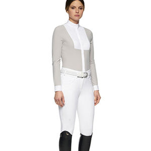 Chemises équestres pour femmes mélangeant le style de façon transparente avec des hauts à manches longues offrant des couches de base et des hauts de spectacle à séchage rapide - Product Image 5