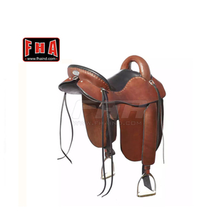 Conjunto completo de sillín de cuero para montar a caballo, accesorios para montar a caballo - Product Image 5