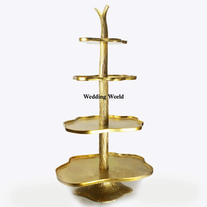 Support à gâteaux fait à la main de Table, Look Premium, nouveau Design décoratif, support à gâteaux de forme carrée en métal, articles de fête - Product Image 3