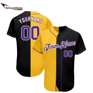Camiseta de béisbol bordada personalizada, estilo, venta al por mayor - Product Image 5