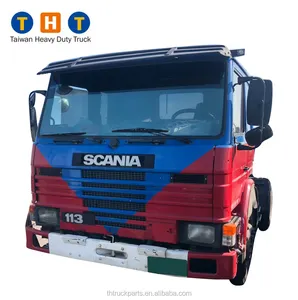 Used Sca P113MA4X2Z 113 Truck Engine Year 1993 Exhaust 11020 CC Total 35 Ton Trailer Truck Cargo TruckためScania