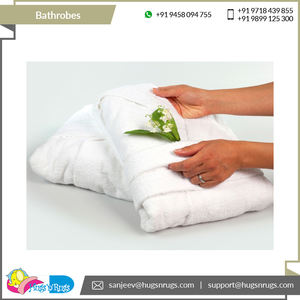 Marca y logotipo personalizados 100% algodón de secado rápido uso multiusos albornoces para adultos de proveedor indio - Product Image 4