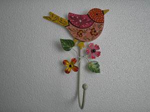 Crochet mural en métal avec motif d'oiseau doré au design classique et moderne vintage Crochet décoratif pour vêtements pour chambre d'enfant avec motif d'oiseau - Product Image 4