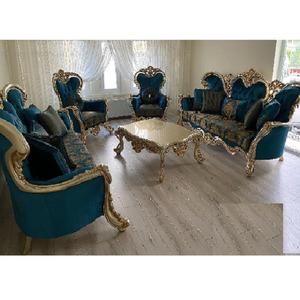 Ensemble de canapés de salon de style classique et formel, style victorien traditionnel, meubles de salon luxueux, ensemble de meubles de salon luxueux - Product Image 1