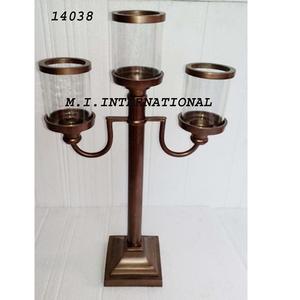 Acabados negros Metal Hierro forjado 3 piezas Portavelas Diseño Fábrica Venta al por mayor Nuevo Portavelas de metal hecho a mano - Product Image 5