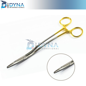Portaagujas Bozeman de 20 cm, TC dorado, para sutura quirúrgica y operaciones dentales - Product Image 2