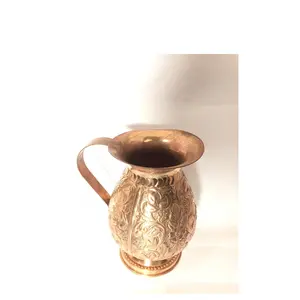 Modern design copper jug Large size Copper Water Jug With Handle and Handmade New Style Wholesale Price