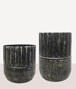 Best quality black Metal planters for home and office decor at lowest price - Product Image 1