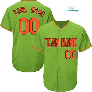 Jersey de béisbol de alta calidad con el mejor diseño, jersey de béisbol verde con estilo, personalizado, excelente estilo, barato, venta al por mayor - Product Image 1