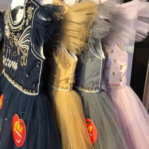 ชุดเดรสเด็กลายผีเสื้องานแฮนด์เมดผ้าซาตินผ้าลูกไม้ดีไซน์แฟนซีสำหรับงานเลี้ยงตอนเย็นทางการฤดูใบไม้ผลิสำหรับทุกวัย8 + - Product Image 6