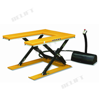 Tables élévatrices électriques à ciseaux pour entrepôt, capacité 1 tonne, hauteur 3 m, pour le levage de marchandises