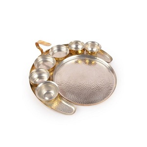 Thali — ensemble en acier inoxydable et lune en cuivre, offre spéciale - Product Image 2