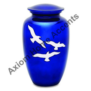 Urna de cremación de Metal con urna de latón para adultos, urna de cremación funeraria para cenizas de personas adultas por acentos Axiom para el hogar - Product Image 4