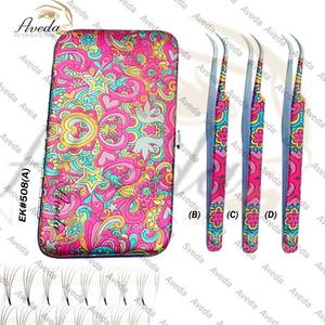 New Arrival Velvet Magnetic Eyelash Tweezers Kit / Different Color Lashes Eyelash Tweezers Case / Customized Logo NQLASH Tweezer - Product Image 4