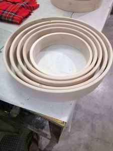 Aro de tambor chamánico de madera de sauce, tamaño 18 "de profundidad 3" - Product Image 4