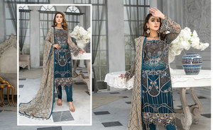 Moda pakistaní-Adelante Ropa de fiesta de invierno Sarees Salwar Kameez para mujeres y niñas para bodas - Product Image 4