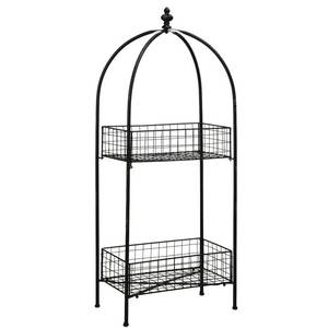 Pequeño soporte de exhibición de 2 niveles de metal negro para decoración del hogar, herramienta de almacenamiento de pasteles Ins hecha a mano, mayorista directo de fabricante de plástico - Product Image 5