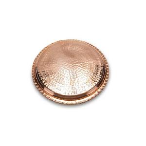 Plaque de chargeur couleur cuivre en acier inoxydable forme ronde faite à la main sous les plaques pour la maison et les restaurants - Product Image 5