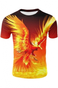 T-shirt Streetwear à manches courtes pour hommes, en coton avec impression numérique, Hip Pop, haute qualité - Product Image 5