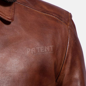 Chaqueta de Cuero para Hombre al por Mayor con Cuello Alto de Lona - Estilo Invernal con Logotipo y Color Personalizados - Product Image 6