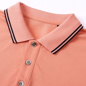 Men's Short Sleeve Shirt Breathable Yarn Dyed ODM Solid Color Knitted Casual Regular Fit Button Design Spandex/Cotton 220g - Product Image 2