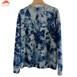 2025 vente en gros de haute qualité col rond tie-dyed coton sweat fabricant vente chaude mode pour l'hiver à la mode pas cher - Product Image 5