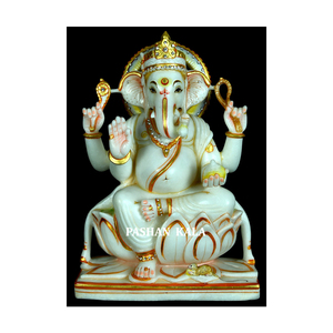 Marble Ganesh Idol Murti - Product Image 1