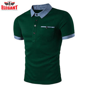 Polo de manga corta para hombre, ropa de negocios informal, 100% de algodón, de último diseño - Product Image 6