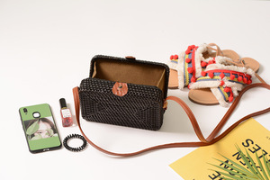 El más vendido, bolsos de playa Bali de ratán hechos a mano con estilo a la moda, bolsos de ratán para mujer, forma personalizada - Product Image 3