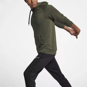 เสื้อสเวตเตอร์มีฮู้ดแขน Raglan,เสื้อฮู้ดแบบสวมศีรษะสีเขียวทหารว่างเปล่าปี2022 - Product Image 2