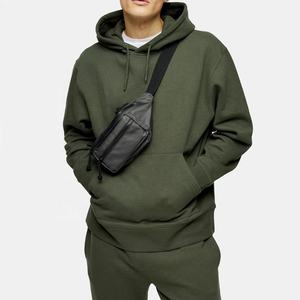 2021 Custom Wholesale Men's Workout Pullover Sweatsuit Set High Quality 100% Cotton Tracksuit Waterproof Solid Knitted - Product Image 4