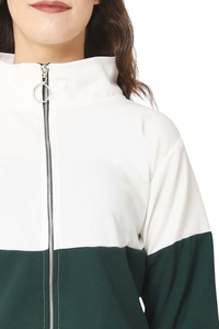 Logo personnalisé Survêtement Crop Tops Sweat-shirt et survêtement de jogging Ensemble de survêtements 2 pièces Survêtements 100% coton pour femmes - Product Image 3