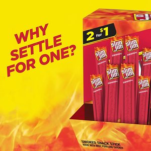 Slim Jim Collation de Taille Fumé Viande Bâton D'origine Céto Amical. 44 Oz (Pack de 100) - Product Image 5