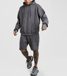 ชุดกีฬามีฮู้ดและกางเกงขาสั้นสำหรับผู้ชาย,ชุดวิ่งขาสั้นแบบสั่งตัดสำหรับฤดูร้อน - Product Image 3