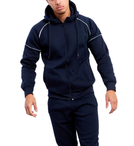 Ensemble pantalon et sweat-shirt pour homme, 2 pièces, survêtement de Sport, automne et hiver - Product Image 1