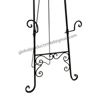 Chevalet en métal de haute qualité de couleur noire, chevalet de table, vente chaude et de haute qualité, fait à la main pour la présentation sur table