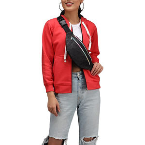 New Custom Logo Gym Clothing Zip Up Sports Hooded Coat Slim Fit Fitness <b>Workout</b> Gym Outdoor Running Crop Top <b>Hoodie</b> For Women - Product Image 5