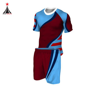 Uniforme de rugby de secado rápido, cuello redondo personalizado, Media manga - Product Image 4