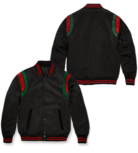 Custom Made Thiết Kế Mới 2020 Bán Buôn Chất Lượng Cao Stain Nylon Shiny Men Varsity Áo Khoác - Product Image 1