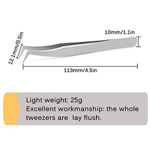 Pince à cils Applicateur de cils Pince à épiler Extension de cils de marque privée Pince à épiler - Product Image 5