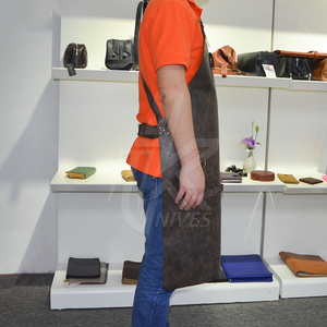 Delantal de trabajo de cuero genuino, utensilio de alta resistencia, para Chef, carnicero, carpintero, parrilla de lujo - Product Image 6