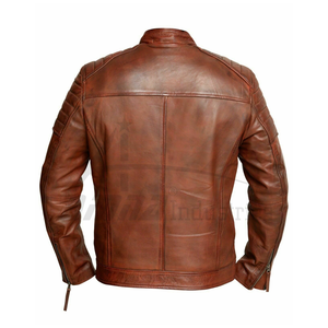 Chaqueta de Cuero Color Marrón para Hombre, Fabricante Pakistaní, Chaqueta de Cuero en Talla Personalizada - Product Image 6