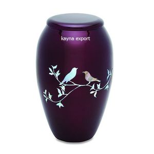New Arrival Kayna Export Doves Beautiful American Style Adult Urn for Burial Loved One Aluminum 200 Cubic Inch Capacity - Product Image 1
