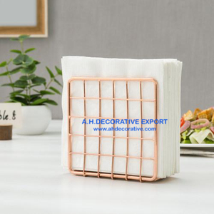 Porte-serviettes en fil métallique, couleur cuivre, de haute qualité, pour hôtel, Restaurant, bureau et voiture - Product Image 4